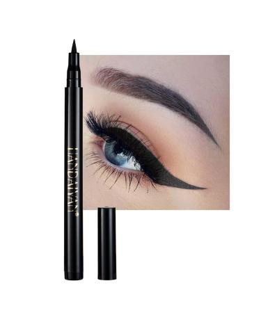DekRion Liquid Eyeliner  Black Eyeliner Liquid  Long-lasting Colored Eyeliners  White Black Red Brown Green Purple Waterproof High-pigmented Colorful Eyeliners for Eye Makeup 1PC Black 12 Black