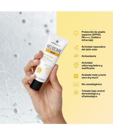Heliocare Cantabria Labs 360 Oil-Free Gel Sunscreen SPF 50 - International Shipping Available | Best UV Protection - Buy Online on SooperMarket.com