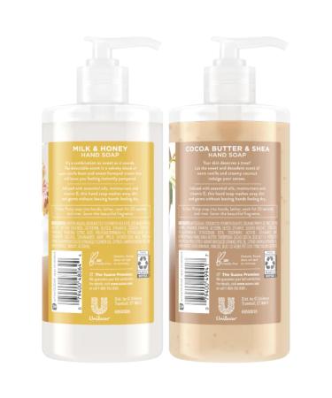 Suave Hand Soap 2-Pack - Milk & Honey + Cocoa Butter Shea - Moisturizing Essential Oils 13.5 Oz Each - International Shipping Available - Buy Online on SooperMarket.com