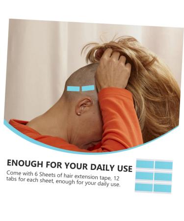 Buy NOLITOY Double Sided Hair Extensions Tape - Waterproof Adhesive for Wigs | 6 Sheets Patch Supplies - Buy Online on SooperMarket.com