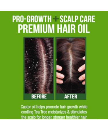 Difeel Premium Castor Plus Tea Tree Hair Oil - Pro-Growth & Scalp Care 2.5 oz - Buy Online on SooperMarket.com