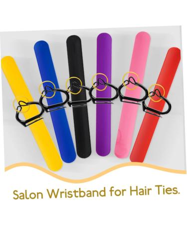 Gogogmee 1 Set Braiding Auxiliary Wrist Strap Hair Holders for Barbers Party Bracelets Hair Salon Slap Bracelets Barber Hair Tie Organizer Wristband for Hair Ties Updo Hair Tools Wrist Band - Buy Online on SooperMarket.com
