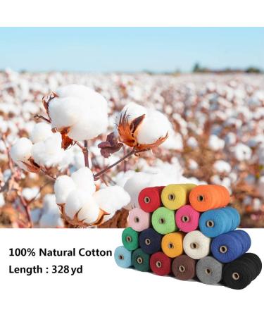ZOUTOG 2mm x 328 yd 100% Natural Cotton Macrame Cord for Handmade Plant Hanger, Wall Hanging, Craft Making - Dark Green - Buy Online on SooperMarket.com