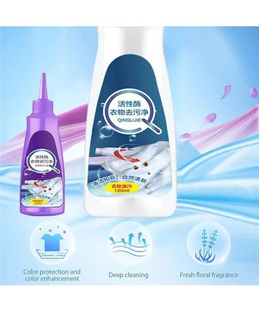 Active Enzyme Clothing Stain Remover - White Shirt Guardian Biological Enzyme Laundry Detergent Clothing Quick Laundry Dry Cleaner for All Clothes Fabrics (mixed 2pcs) - Buy Online on SooperMarket.com