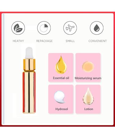 Tianzd 6 Pack Chrome Yellow 10ml Drip Bottles with Glass Pipette & Gold Screw Cap - Ideal for Essential Oils & Perfume Oils - Buy Online on SooperMarket.com