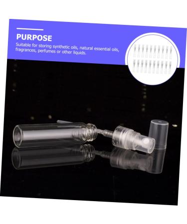 Angoily 40 Pcs Refillable Perfume Spray Vials - Small Portable Travel Glass Bottles 0.1 Oz - Ideal for Samples & On-the-Go Fragrance - Buy Online on SooperMarket.com