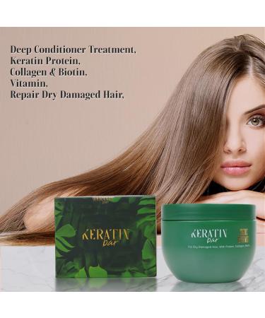 Organic Hair Mask Deep Conditioner Treatment with Keratin & Collagen for Dry Damaged Hair - Suitable for All Hair Types - Buy Online on SooperMarket.com