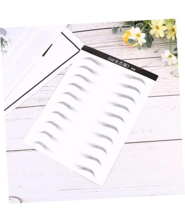Beavorty 2 Sheets Waterproof Stickers Realistic Eyebrow Transfer Eyebrow Stickers 4d Disposable Tool - Buy Online on SooperMarket.com