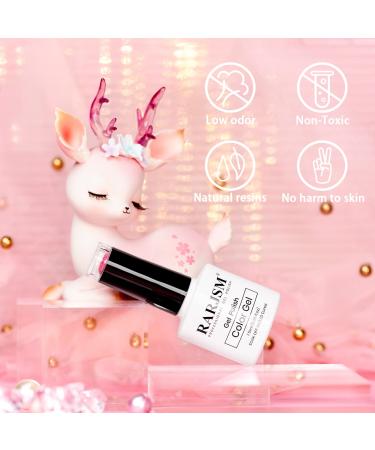 RARJSM Pink Gel Nail Polish - 7.5ml Reflective Glitter Neon Shimmer | Summer Candy Collection - Buy Online on SooperMarket.com