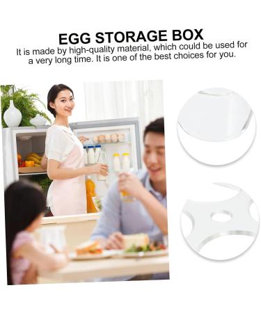 Mikikit Egg Storage Box Storage Bins Storage Drawers Boiled Eggs Server Egg Holder Platter Refrigerator Assorted Color 14.8x9.7x2cm - Buy Online on SooperMarket.com