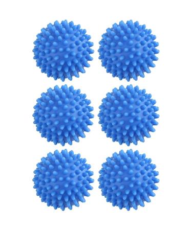 Voarge Washing Ball Accelerated Drying Dryer Balls for Tumble Dryers Dryer Balls Hedgehog Ball Balls for Home Clothing Cleaning Time-Saving Cleaning Accessories (Blue 6)