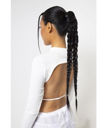 Lullabellz Grande Double Up Hair Braid 26-Inch Length Dark Brown Caramel