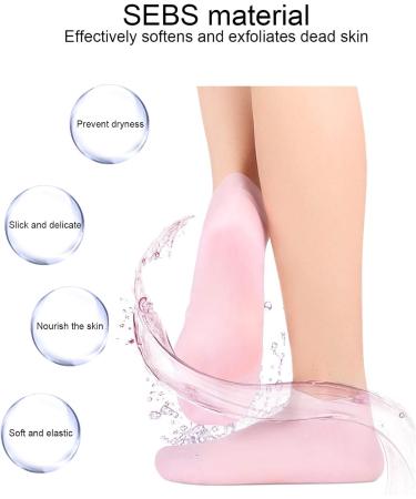 Moisturizing Socks for Soft Skin | ANGGREK Exfoliating Anti-Cracking Pedicure Socks (XL 42-44) - International Shipping Available - Buy Online on SooperMarket.com