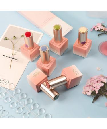 Heemeei 120 Pcs Clear Round False Nail Display Tips with Adhesive Sticker - Nail Art Color Chart Swatch Sticks for Training and Practicing - Buy Online on SooperMarket.com