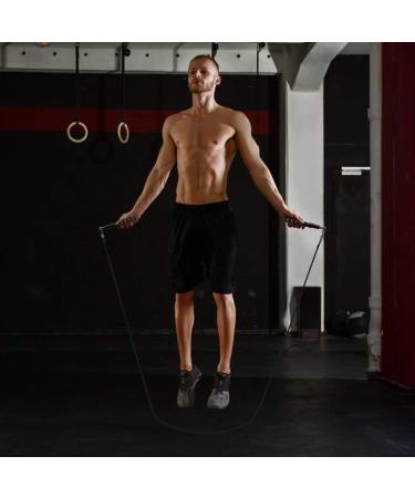 Wastou Speed Jumping Rope for Training Fitness - Adjustable Skipping Rope for Adults, Men, Women, Kids - Black - Buy Online on SooperMarket.com