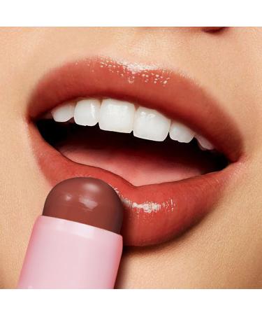 Plumping Lip Balm: Hydrating Tinted Lip Polish for Dry, Cracked Lips - Deep Nourishing Moisturizing Lip Gloss (Brown Vermeil) - Buy Online on SooperMarket.com