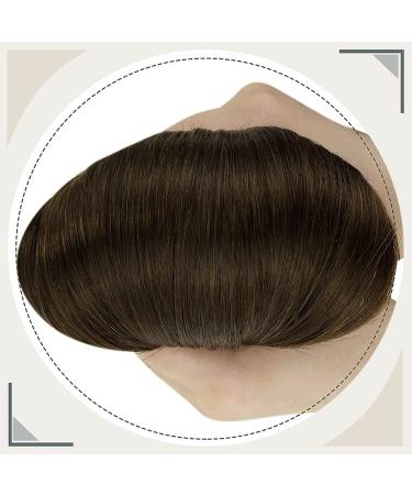 LAAVOO Easy Loop Hair Extensions - Brown 18 Inch Real Remy Hair with Microrings 50s Pack Brown #4 50g - Premium Microlink Extensions - Buy Online on SooperMarket.com