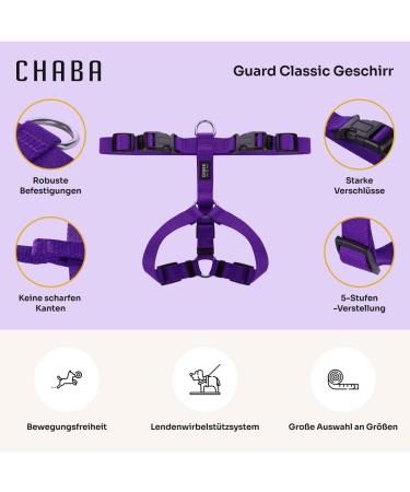 CHABA Adjustable Dog Harness for Medium Dogs - Anti-Pull Comfortable Lightweight Step-In Design Perfect for Running - Available in Violet - Buy Online on SooperMarket.com