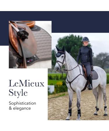 LeMieux Show Jumping Saddle Pad - Premium English Equestrian Riding Equipment - Classic Square Black Design - Buy Online on SooperMarket.com