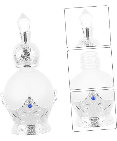 PLAFOPE 1pc Perfume Bottle Scented Cosmetic Sprayer Bottle Refillable Liquid Bottle Empty Perfume Container Mini Spray Bottle Humidifier Empty Glass Composite Material Perfume Rack Travel 9X4X4CM Silver - Buy Online on SooperMarket.com