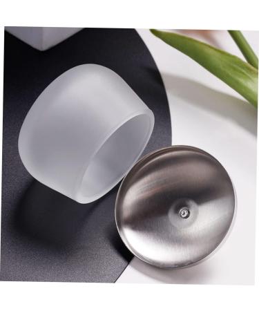 Healeved Nail Art Crystal Cup Decorative Monomer Dish Liquid Containers Manicure Tool Dappen Dish with Lid Nail Art Cleaning Tool Glass Cleaning Cup Stainless Steel Mixing Cup Carved - Buy Online on SooperMarket.com