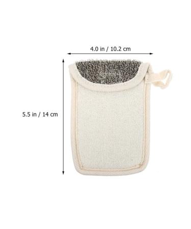 FRCOLOR Bath Sponge & Dr. Sasquatch Soap Holder Bag - Microfiber Exfoliating Pouch for Body & Face Cleaning | 3pcs Soft Soap Bags - Buy Online on SooperMarket.com