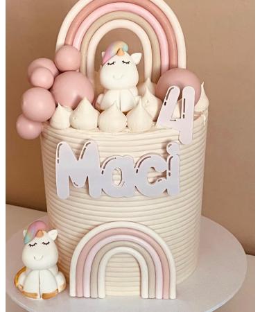 SugArt Unicorn Edible Cake Toppers | Handmade Animal Cake Decorations for Birthdays Easter Decorations or Baby Showers | Perfect on Fondant Butter Cream & Icing Sugar Cakes | Contains Food Colors - Buy Online on SooperMarket.com