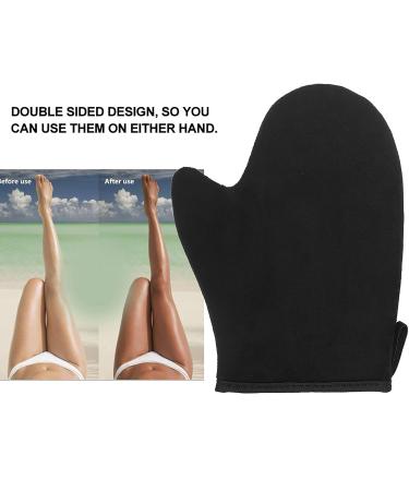 Self Tanning Mitt Face Body Double Sided Applicator Glove with Thumb Soft Tanner Gloves Reusable Washable Tan Mitt for Lotion Mousse Summer Artifact - Buy Online on SooperMarket.com
