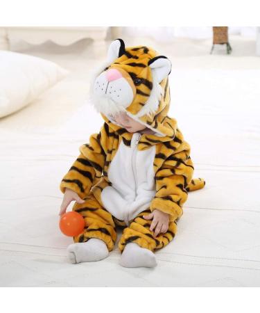COOKY.D Unisex Winter Hooded Romper Jumpsuit 18-24 Months Tiger Print - Buy Online on SooperMarket.com