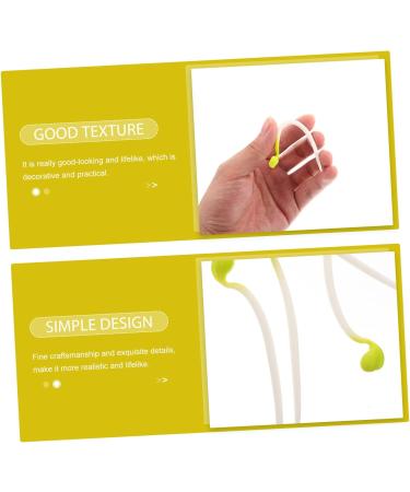Alipis 100 Pcs Bean Sprouts Toy Small Plant Lifelike Bean Sprout Decoration for Home Faux Plants Delicate Bean Sprout Food Decor Wedding Decor Fruit Toys Pvc Artificial Household Products - Buy Online on SooperMarket.com
