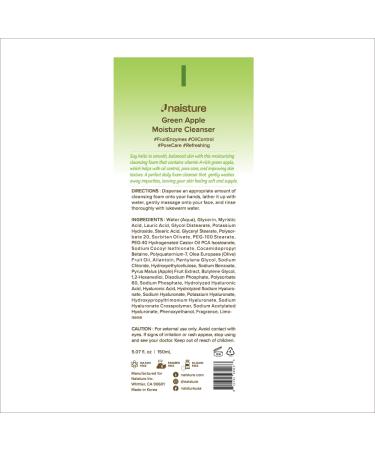 Buy Foaming Facial Cleanser with Hyaluronic Acid - Green Apple Daily Face Wash 150ml | International Shipping - Buy Online on SooperMarket.com