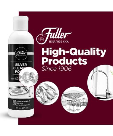 Fuller Brush Silver Cleaner Polish - 8 Fl Oz - Safely Cleans Tarnish on Silver Plate, Sterling, Chrome & Antique Silver - Buy Online on SooperMarket.com