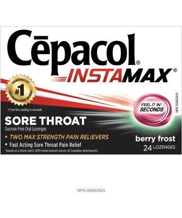 C pacol Instamax Berry Frost Sore Throat lozenges 24 Count (Pack of 1) - Buy Online on SooperMarket.com