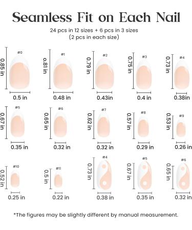 Beetles Press On Short French False Nails - 30PCS White & Nude Full Cover Nails with Glue & Adhesive Tabs - Mini File Included - for Women & Girls - Buy Online on SooperMarket.com