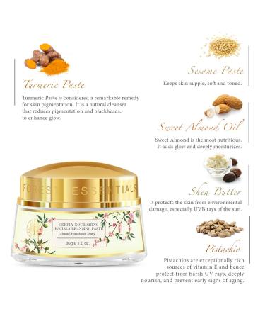 Buy Forest Essentials Deeply Nourishing Facial Cleansing Paste - Almond Pistachio & Honey - 30g | International Shipping - Buy Online on SooperMarket.com