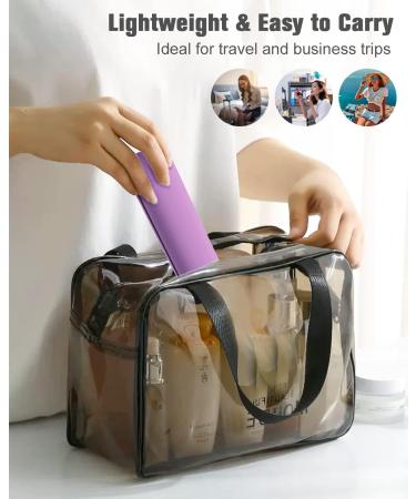 FERYES Travel Makeup Brush Holder L Purple - Portable & Stylish Cosmetic Organizer for Easy Travel - Buy Online on SooperMarket.com