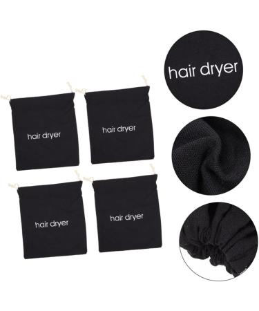 HAPINARY 12 Pcs Hair Dryer Storage Bag Travel Organizer Pouch Drawstring Storage Bag Hair Bag Fabric Black - Buy Online on SooperMarket.com