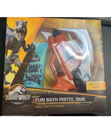 Dinosaur World fun Bath & shower gel & water pistol Gift Set Great for Any Dinosaur Enthusiats Sold by allglazz