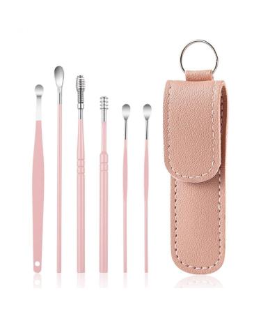 WAITLOVER 6PCS Ear Cleaner Wax Removal Tool Earpick Sticks Earwax Remover Curette Ear Pick Cleaning Health Cleanser Earpick Care Spoon Ear
