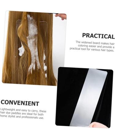FRCOLOR 2pcs Transparent Hair Salon Highlighting Board Hair Dyeing Medicinal Board Highlighting Board Hair Foiling Board Coo Board Tool Hair Dye Paddle Pointed Tail Comb - Buy Online on SooperMarket.com