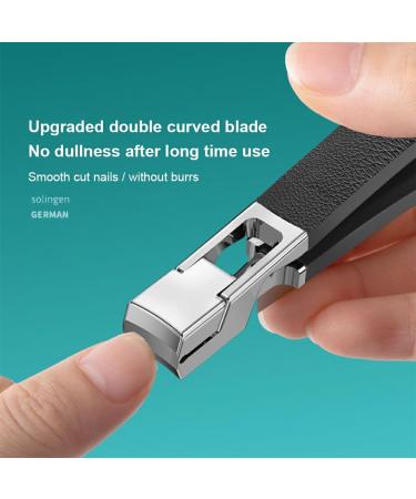 Dajidafu Splashproof Toenail Clippers For Safe And Hygienic Stainless Steel Nail Clippers Splashproof Nail Clippers Easy Storage black - Buy Online on SooperMarket.com
