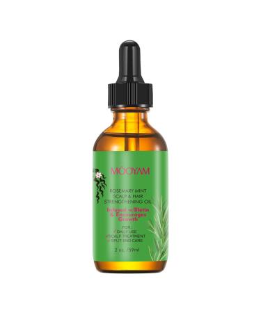 Rosemary Hair Growth Oil and Serum - Dry Scalp Treatment Hair Thickening Products for Women Hair Loss Essential Oils for Diffuser (2OZ)