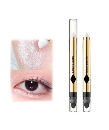 Gleamon Double-Ended Eyeshadow Pencil 2-in-1 Pearlescent Eyeshadow Makeup Pen Gleamon Double Ended Eyeshadow Pencil for Women (#1)