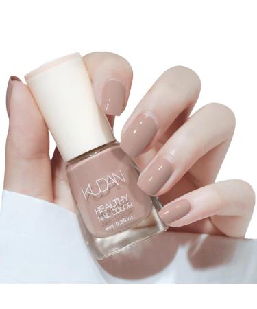 TBeautfave Nude Nail Polish Quick Dry Nail Polish Long Lasting Nail Varnish Neutral Nail Polish Non-Toxic Water Based Formula Nail Polish Nude for DIY Nail Art