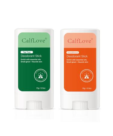Deodorant Women Aluminum Free Aluminum Free Deodorant for Women Clear Gel with Tea Tree and Honey Almond Essential Oil Skin Safe Smell Great 0.5 Ounce 2 Pack - Buy Online on SooperMarket.com