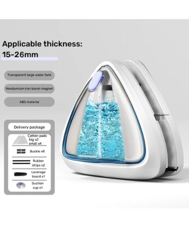 ZABEES Magnetic Window Cleaner Automatic Water Outlet Glass Wiper Adjustable Super Strong Magnet Double Glass Water 3mm-35mm 15-26mm - Buy Online on SooperMarket.com