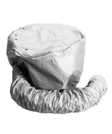 Soft Head Hair Dryer Flexible Hose Nylon Cord Size Adjustment Telescopic Head Heat Treatment Hair Dryer Cover (Silver)