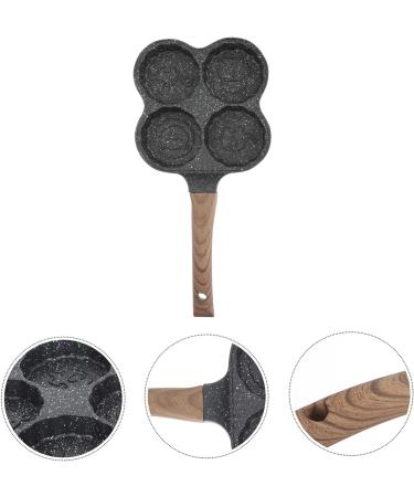 PRETYZOOM 1pc Hamburger Pancake Pan Mini Pan Pancake Maker Pan Kitchen Accessory 4 Hole Omelette Pan Egg Pan for Gas Stove Omelette Frying Pan Medical Stone Fried Eggs Egg Plate - Buy Online on SooperMarket.com