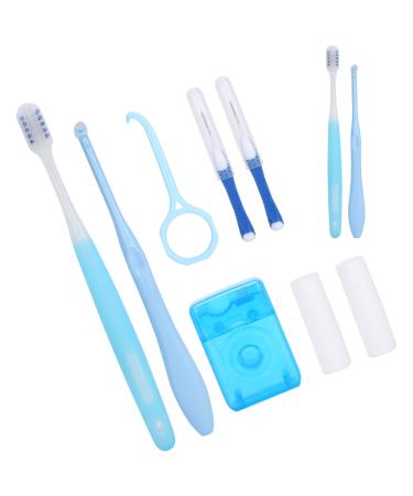 Orthodontic oral care set braces cleaning brush interdental brush orthodontic wax tools orthodontic care set with dental floss retractor