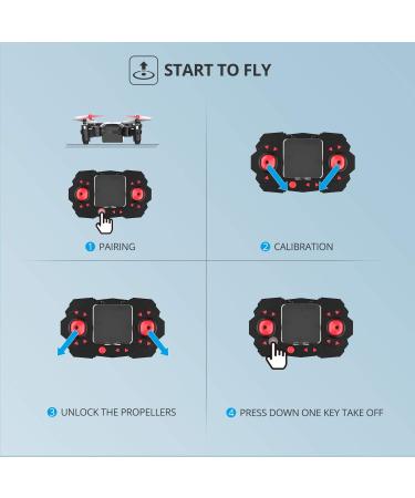 Holy Stone HS190 Foldable Mini Nano RC Drone for Kids - Portable Pocket Quadcopter with Altitude Hold, 3D Flips, Headless Mode - Easy to Fly for Beginners - Black - Buy Online on SooperMarket.com